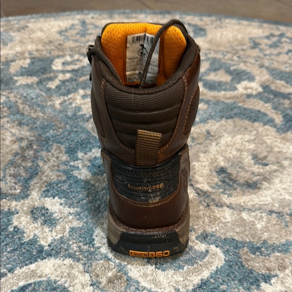 Georgia Boot Brown Leather Work Boots - Picture 8 of 13